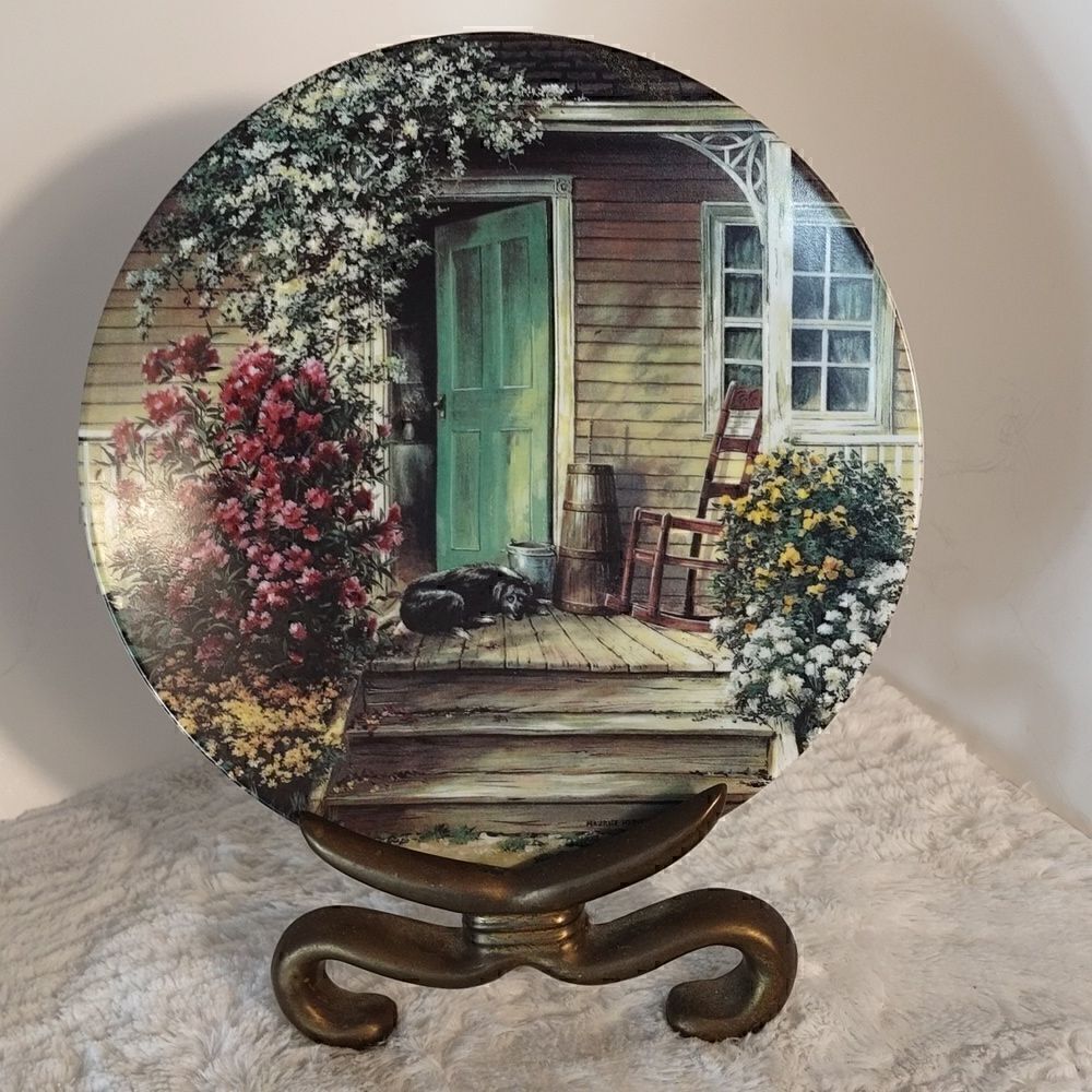 Maurice Harvey "The Wooden Butter Churn" Collector Plate
